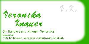 veronika knauer business card